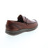 Фото #8 товара Florsheim Central Penny Mens Brown Leather Loafers & Slip Ons Penny Shoes 11.5