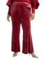 Фото #1 товара Plus Size Flare Leg Tuxedo Trouser - 26, Biking Red