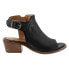 Фото #1 товара Softwalk Novara S2314-004 Womens Black Wide Leather Heeled Sandals Boots 6.5