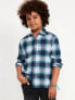 Фото #1 товара Long-Sleeve Flannel Pocket Shirt for Boys