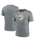 Фото #1 товара Men's Gray Miami Dolphins Velocity Alternate Logo Performance T-Shirt