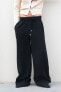 Фото #3 товара Широкие брюки с эластичным поясом ZARA