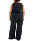 Фото #2 товара Trendy Plus Size Utility Jumpsuit