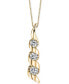 ფოტო #1 პროდუქტის Sirena Diamond Swirled Pendant Necklace (1/2 ct. t.w.) in 14k Yellow or White Gold