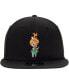 Men's Black The Flintstones Pebbles 9FIFTY Snapback Adjustable Hat