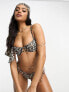 Фото #1 товара South Beach mix & match underwire bikini top in leopard print