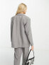 Фото #2 товара Noisy May oversized tailored dad blazer co-ord in grey