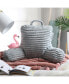 Фото #1 товара Cut Plush Striped Reading Pillow with Arms, Medium