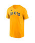 Фото #2 товара Men's Roberto Clemente Gold Pittsburgh Pirates Fuse Name Number T-Shirt