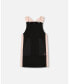 ფოტო #1 პროდუქტის Little Girls Jumper Dress With Contrast Band Black - Toddler|Child