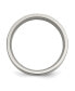 ფოტო #2 პროდუქტის Titanium Sterling Silver Inlay Flat Wedding Band Ring