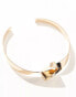 Фото #4 товара ASOS DESIGN arm cuff with twist gold tone