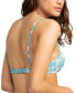 ფოტო #2 პროდუქტის Juniors' Beach Classics Tie-Front Floral-Print Bikini Top