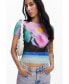 ფოტო #2 პროდუქტის Women's Faded landscape T-shirt