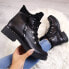 Фото #1 товара Leather boots with cubic zirconias Dolce Pietro W P56 black