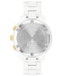 ფოტო #3 პროდუქტის Women's Bold Verso Swiss Quartz Chronograph White Ceramic Bracelet Watch 39mm