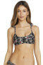 Фото #1 товара Volcom 256080 Women's Junior's Buds 4 Life Scoop Bikini Top Swimwear Size Small