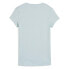 Фото #1 товара Puma Classics Ribbed Slim Logo Crew Neck Short Sleeve T-Shirt Womens Blue Casual