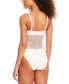 ფოტო #2 პროდუქტის Women's Mesh High-Leg One-Piece Swimsuit