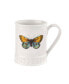 Botanic Garden Harmony Embossed 16 Oz Tankard Butterfly, Set of 4