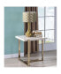 Фото #2 товара Feit End Table in Faux Marble & Champagne