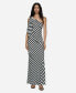 ფოტო #1 პროდუქტის Women's Asymmetrical Striped Dress