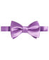 Фото #2 товара Men's Purple & Gold Solid Bow Tie