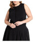 ფოტო #1 პროდუქტის Plus Size Preppy Button Front Tank