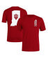 Men's Crimson Indiana Hoosiers Reverse Retro Baseball 2 Hit T-Shirt Бордовый, 2XL - фото #1