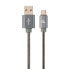 CABLEXPERT Premium Spiral Metal usb-c cable 1 m