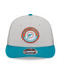 Фото #3 товара Men's Cream, Aqua Miami Dolphins 2023 Sideline Historic Low Profile 9FIFTY Snapback Hat