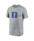 ფოტო #3 პროდუქტის Men's Heather Gray Duke Blue Devils Primetime Legend Logo T-Shirt