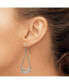 ფოტო #2 პროდუქტის Stainless Steel Polished Dangle Shepherd Hook Earrings