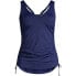 Women's DD-Cup Adjustable V-neck Underwire Tankini Swimsuit Top Adjustable Straps
