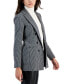 Фото #3 товара Women's Geo-Knit Faux Double-Breasted Blazer, Created for Macy's