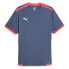 Фото #3 товара Puma Teamliga Crew Neck Short Sleeve Soccer Jersey Mens Blue 70491755