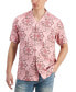 ფოტო #1 პროდუქტის Men's Medallion-Print Camp-Collar Resort Shirt, Created for Macy's