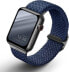 Фото #1 товара Аксессуар для умных часов Uniq Apple Watch 40/38mm Aspen плетеный сине/оксфордский синий