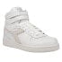 Фото #2 товара Diadora Magic Basket Mid Leather High Top Womens Off White, White Sneakers Casu