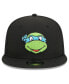 Фото #4 товара Men's Black Teenage Mutant Ninja Turtles Happy Leonardo Trucker 9FIFTY Snapback Hat