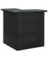 Фото #1 товара Corner Bar Table Black 39.4"x19.7"x41.3" Poly Rattan