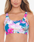 Фото #1 товара Salt + Cove 281986 Juniors' Bop to the Trop Printed Bikini Top, Swimsuit Size L