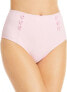 Shoshanna 285598 Women's High Waist Button Bottoms, Pastel Pink, Size Small