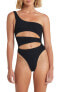 BOUND by Bond-Eye Womens Rico Cutout One-Shoulder One-Piece Swimsuit Size OS