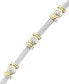 ფოტო #1 პროდუქტის Diamond Bracelet (1 ct. t.w.) in 14k White & Yellow Gold