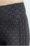 Фото #6 товара Леггинсы спортивные Adidas Originals TREFOIL MONOGRAM черные высокие