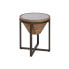 Вспомогательный стол Home ESPRIT Чёрный Натуральный Стеклянный Ель 46 x 46 x 55,5 cm