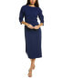 Фото #1 товара Kay Unger Angeline Midi Dress Women's Navy 2