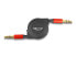 Delock Audio Aufrollkabel 3.5 mm 3 Pin Klinkenstecker zu 90 cm - Audio/Multimedia - 0.9 m