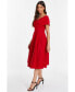 ფოტო #2 პროდუქტის Women's Scuba Bardot Skater Midi Dress